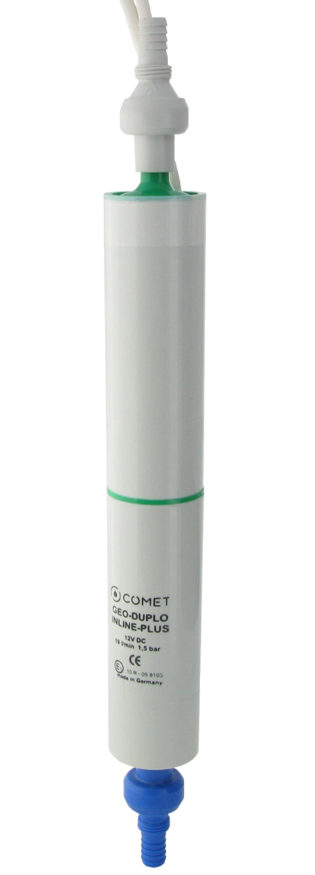 S1860.77.00 Inline pump GEO-DUPLO-INLINE-PLUS with non-return-valve and filter