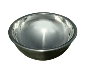 Stainless wash-bowl with drain fittings